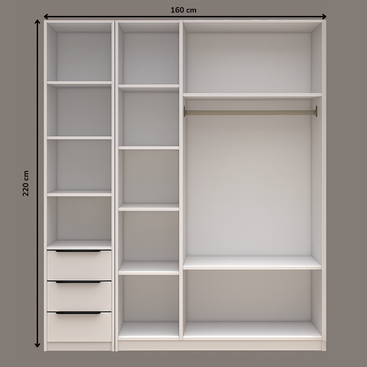 4 Door Mirror Wardrobe