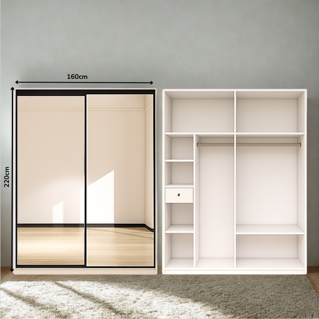 Sliding Door 1.6m Full Mirror