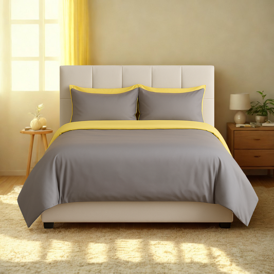 TENCEL™ Lyocell Urban Grey + Yellow