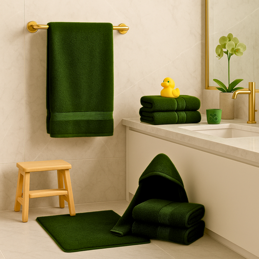 Moss Green — Kids Towel (50×120 CM)