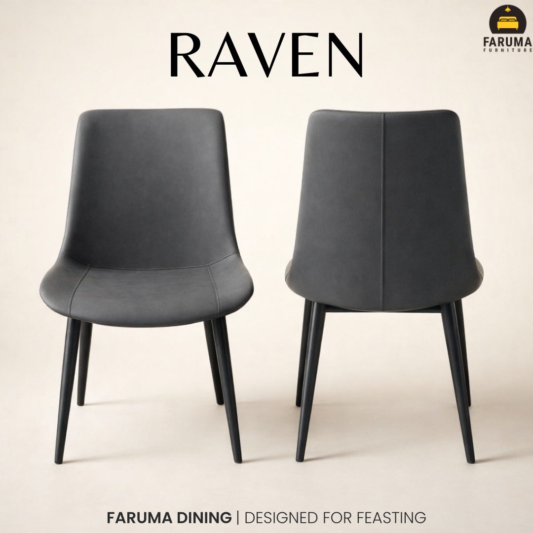 AURORA (Wood • White) - Raven/ Cocoa