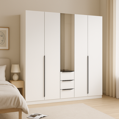 5 Door Mirror Wardrobe