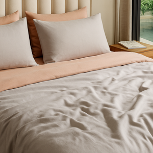 Bamboo – Light Grey + Camel Pink