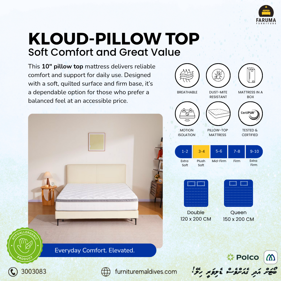 Kloud-Pillow Top